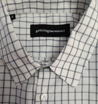 Camisa algodón cuadros Adolfo Domínguez