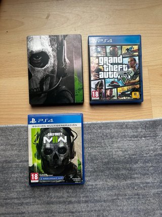 PS5 1TB con Lector + 2 Mandos + GTA V y MW