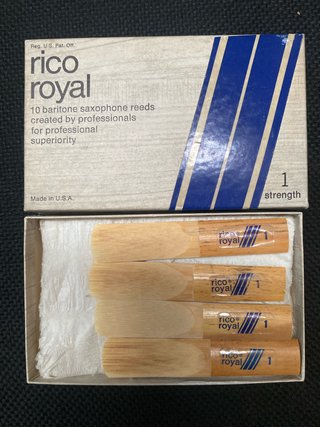 Rico Royal Cañas Saxo Barítono Fuerza 1 Unidad