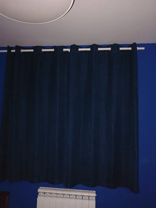 Cortinas azul marino