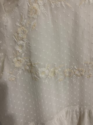 Blusa Zara T.S. bordada talla única