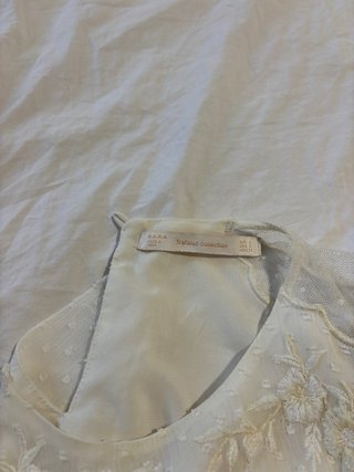 Blusa Zara T.S. bordada talla única