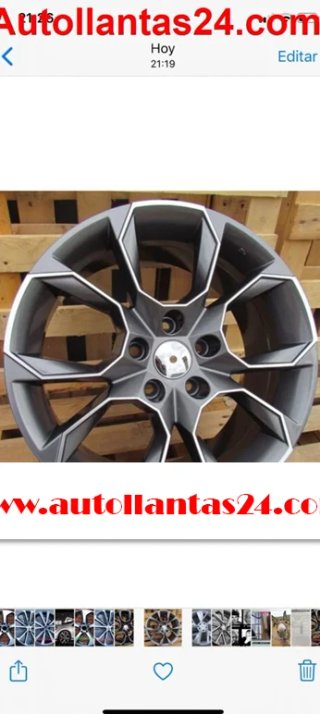 Kit 4 llantas para skoda vrstay antracita  r298497