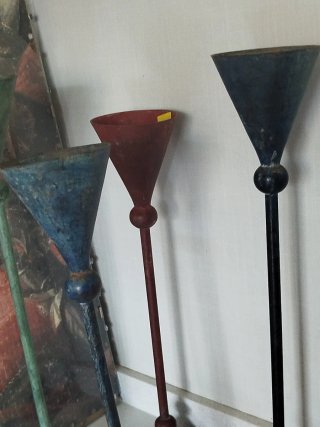 Lote 5 Candelabros Vintage Metal de Thailandia