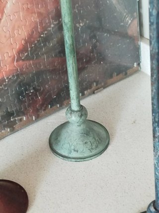 Lote 5 Candelabros Vintage Metal de Thailandia