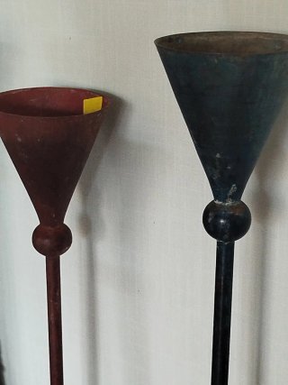 Lote 5 Candelabros Vintage Metal de Thailandia