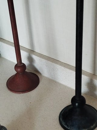 Lote 5 Candelabros Vintage Metal de Thailandia