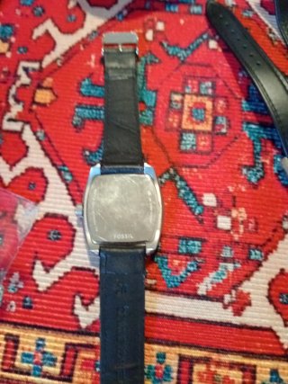 Reloj Fossil Correa Cuero Negro