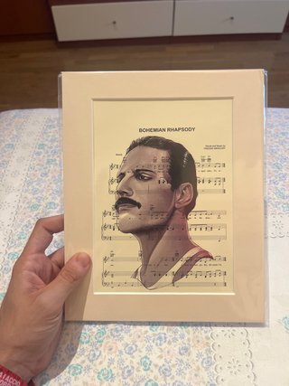 Ilustración Freddie Mercury Bohemian Rhapsody