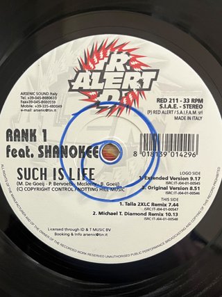 Rank 1 "Such Is Life" disco vinile techno trance