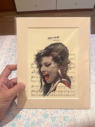 Ilustración Back to Black Amy Winehouse