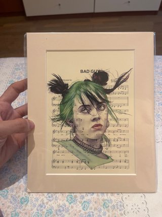 Ilustración Billie Eilish Bad Guy