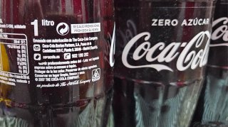Lotto 5 Bottiglie di Vetro Coca Cola 1L Retro