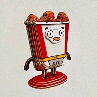 Lote x4 juguetes puzzle 3D KFC