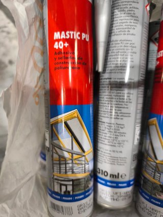 Cartuchos Mastic PU 40+ Adhesivo Gris