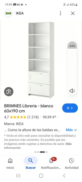 Estantería Ikea Blanca con Cajones