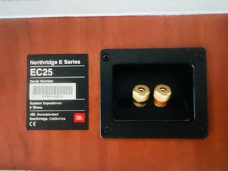 JBL EC25 Altavoz Central Negro y Blanco
