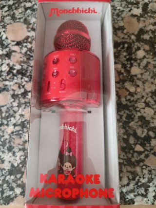 Monchhichi Micrófono Karaoke Rojo