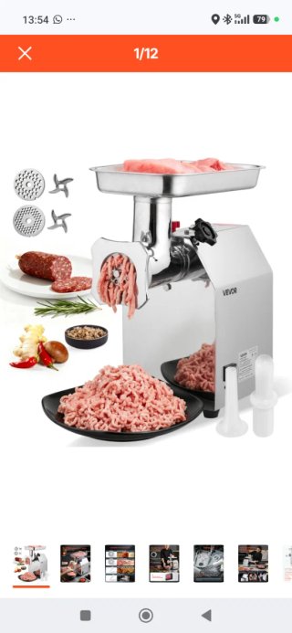 Picadora de Carne Profesional VEVOR
