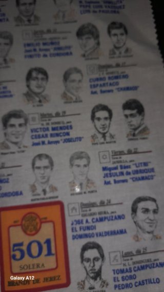 Pañuelo de corrida de toros Sevilla 1994