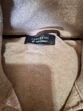 Jersey Cortefiel cuello alto beige