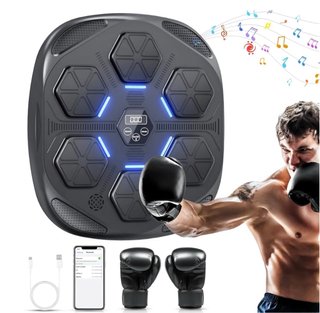 Máquina de boxeo MMA y guantes