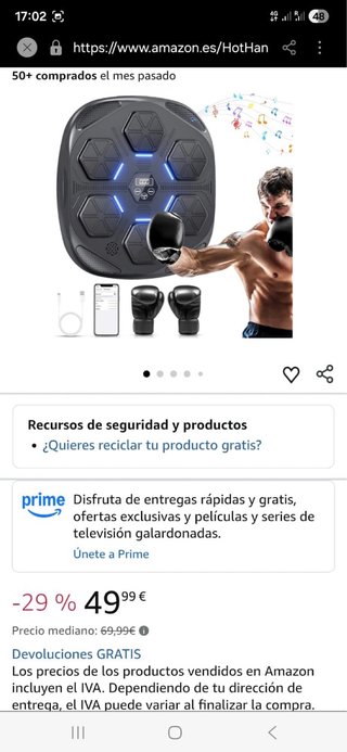 Máquina de boxeo MMA y guantes