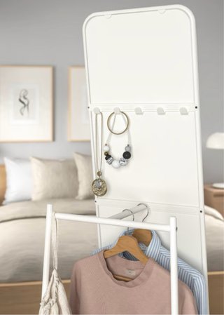 Espejo de pie KNAPPER blanco