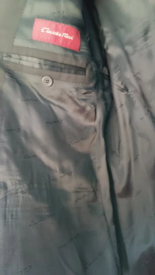 Chaqueta de traje negra para hombre