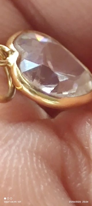 Colgante Corazón Oro 18k Circonita