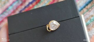 Colgante Corazón Oro 18k Circonita