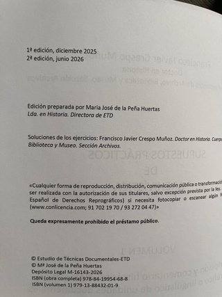 Supuestos prácticos de archivística