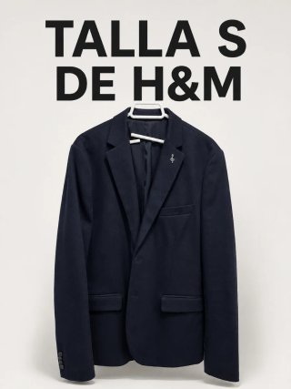 Americana H&M Talla S Azul