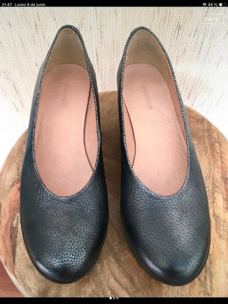 Zapatos negros suela goma