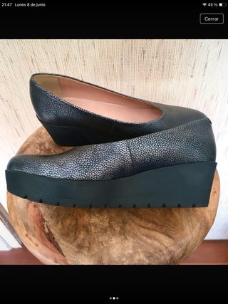 Zapatos negros suela goma