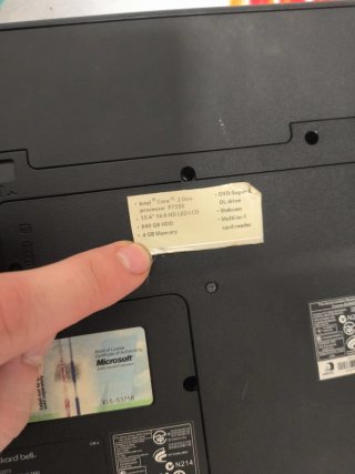 Portátil Packard Bell ms2273