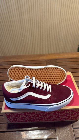 Vans Old Skool Platform granate/blanco