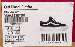 Vans Old Skool Platform granate/blanco