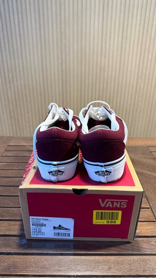 Vans Old Skool Platform granate/blanco