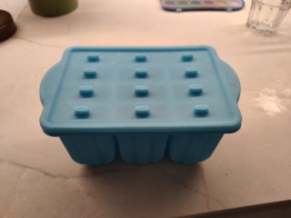 Molde de silicona para helados azul