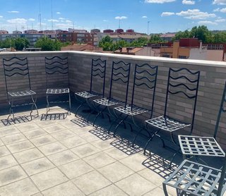 Juego 8 Sillas Hierro Forjado Jardín