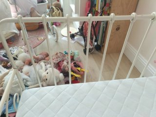 Cama infantil blanca Ikea modulable