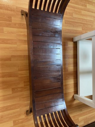 Banqueta de madera teca