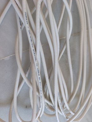 Cable coaxial TV, 10 metros aprox.
