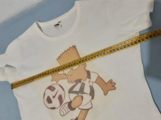 Camiseta mujer M Bart Simpson Fútbol Córdoba blanc