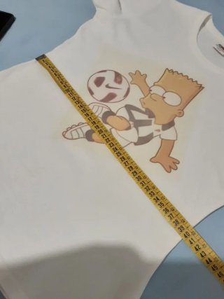 Camiseta mujer M Bart Simpson Fútbol Córdoba blanc