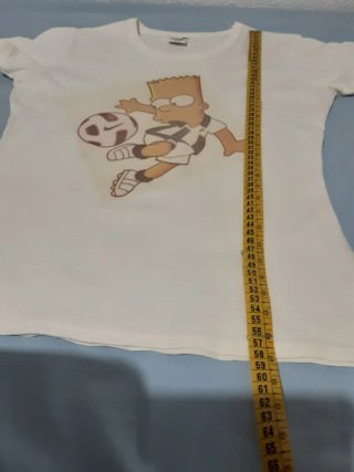 Camiseta mujer M Bart Simpson Fútbol Córdoba blanc
