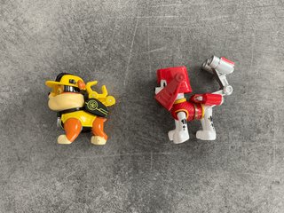 Paw patrol 2 personaggi Marshall & Rubble
