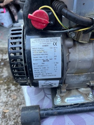 Motobomba Gasolina RAS Premier 100