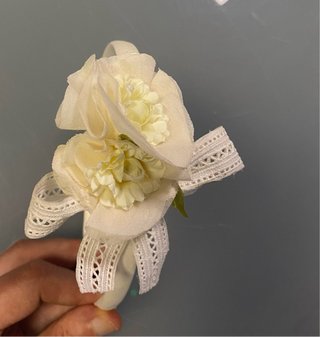 Diadema Marfil Flores Niña Boda Comunión